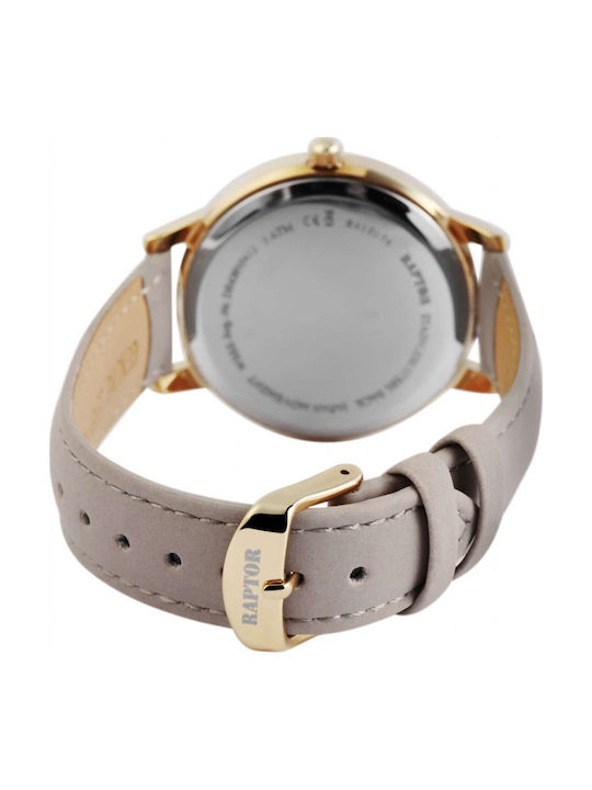 Raptor Damen Uhr mit Gray Lederarmband