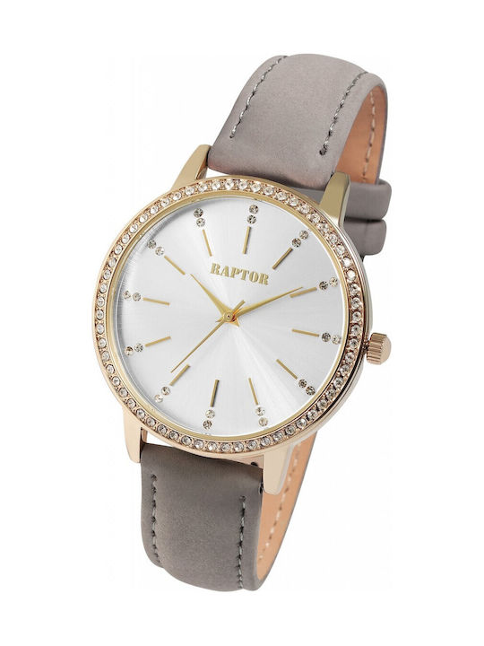 Raptor Damen Uhr mit Gray Lederarmband