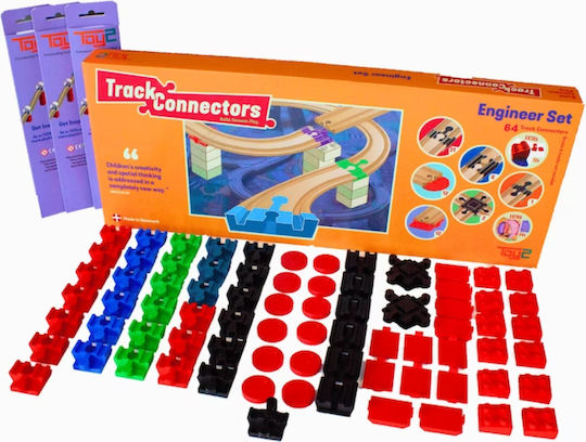 Toy2 Track Connector Αξεσουάρ Σιδηρόδρομου για 3+ Ετών