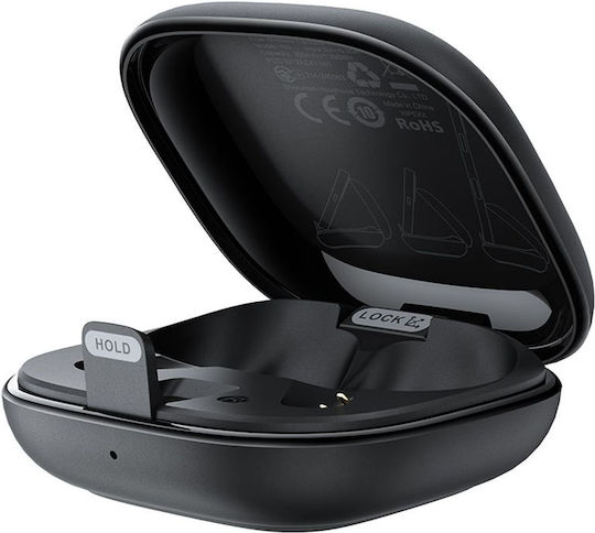 Acefast W4 In-ear Bluetooth Handsfree Ακουστικά με Αντοχή στον Ιδρώτα και Θήκη Φόρτισης Μαύρα