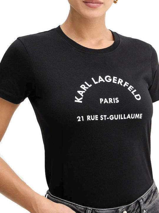 Logo Damen T-Shirt Black