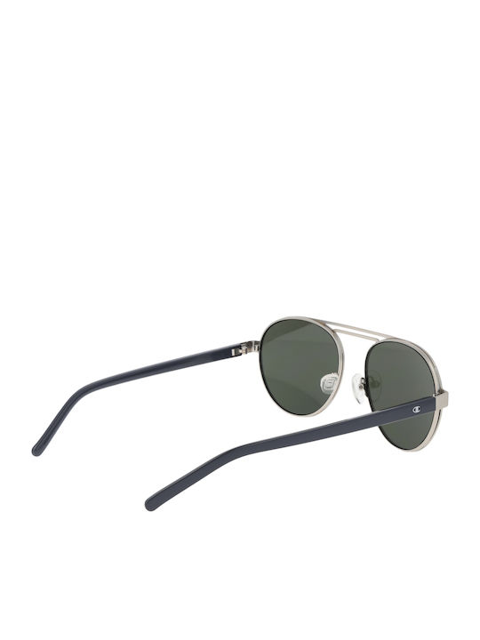 Champion Unisex Γυαλιά Ηλίου με Ασημί Μεταλλικό Σκελετό και Πράσινο Φακό CU5153-55C03