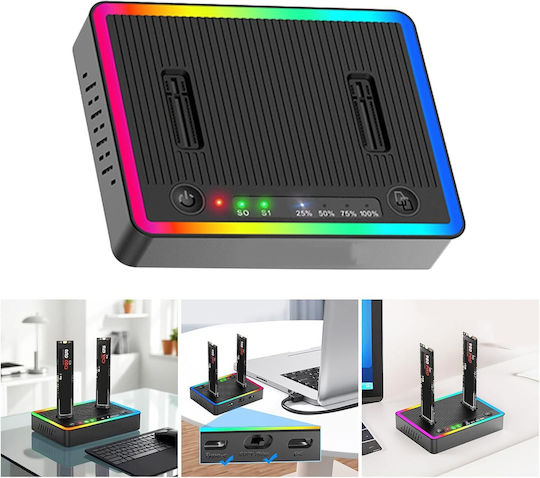 Docking Station for Hard Drives PCIe/SATA with Connection USB 3.2 (1-PER0128)
