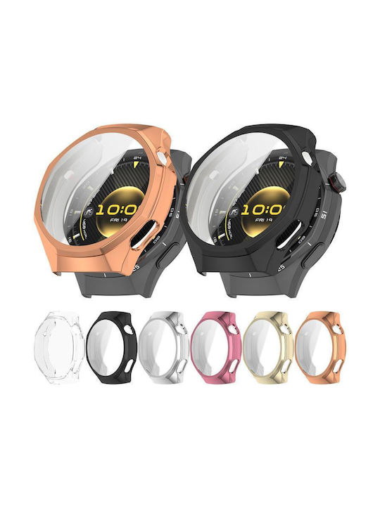 Silicone Case with Glass in Silver color for Huawei Watch GT 6 Pro