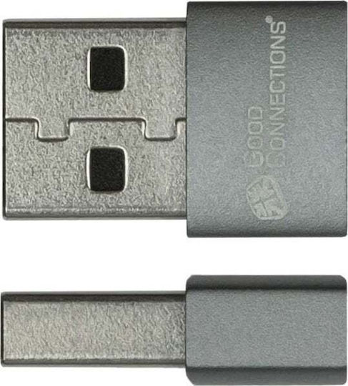 Good Connections Converter USB-A male to USB-C female Gray 1pcs USB-AD203-3