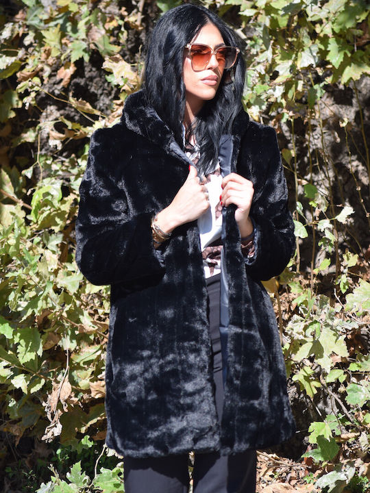 Scurtă Blană de damă Black