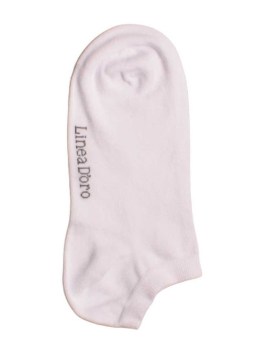 Linea D'oro Чорапи White/black/grey 3Пакет