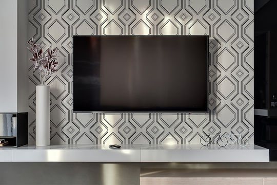 Panou De Perete Din Vinil Spații Moderne Linii Geometrice 100x50 Cm