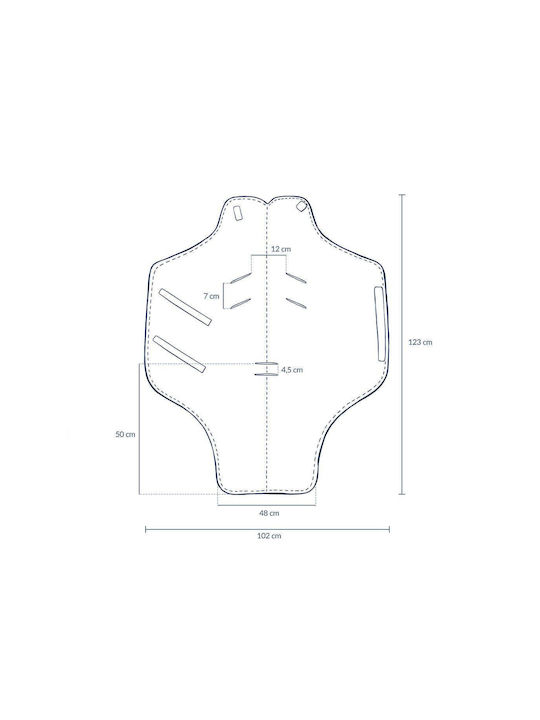La Millou Blanket Ecru 123x102cm