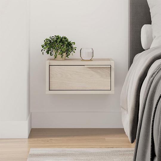 Bedside Table Eco Wooden Beige 40x33x18.5cm GP037-0279 1