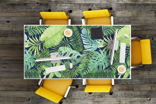 Desk Pads Decorative Pattern Protection Exotic Leaves 90x45 Cm