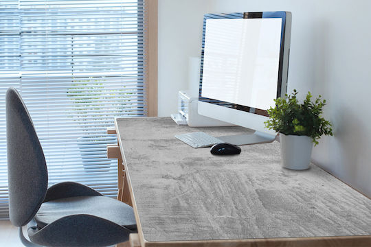 Schreibtischunterlagen Desk Setup Tastatur Maus Graues Beton 90x45 cm
