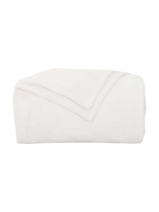 vidaXL vidaXL Sofa Throw 2 Seater Fleece 220x240cm White