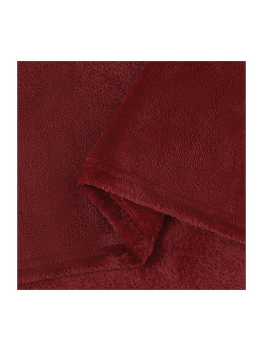 vidaXL vidaXL Three-Seater Sofa Throw Fleece 240x270cm Veraman Red