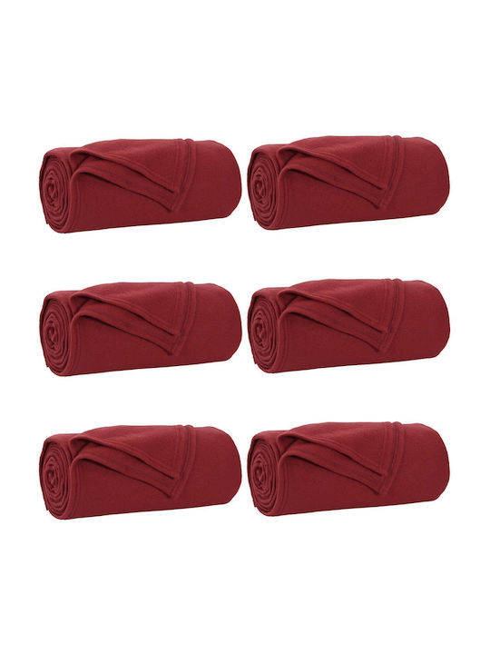 vidaXL vidaXL Sofa Throw Fleece 270x240cm Verde Marine Red