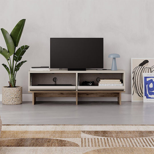 TV Stand Yuki Sandstone - Sepet Oak L118xD35xH40.6cm