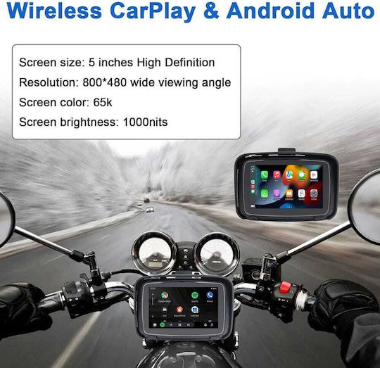Digital IQ PNA 6000_CPAA 5 Inch Motorcycle CarPlay Android Auto