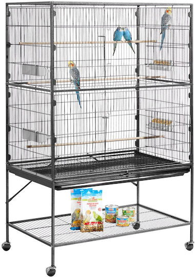 Vevor Vogelkäfig 93x58x151cm. Schwarz