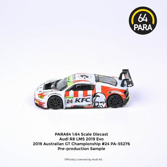 Macheta Auto Audi R8 Lms Australian Gt Championship #24 Weiß Rot Para64