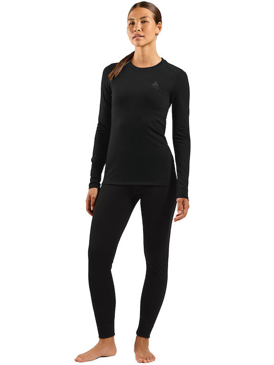 Odlo Damen Thermo Langarmshirt Schwarz