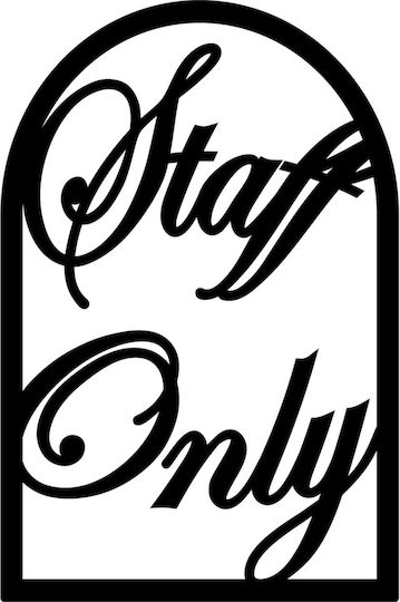 Sign Wall Decor made of Metallic gmd1372 25cm 1pcs
