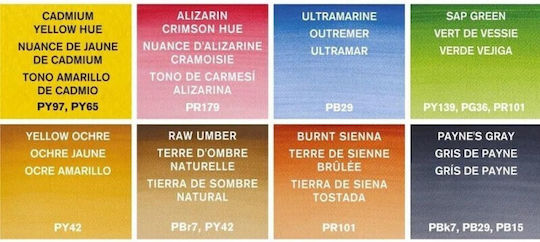 Winsor & Newton Cotman Σετ Νερομπογιές 8τμχ