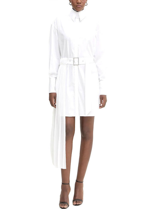Mini Shirt Dress White