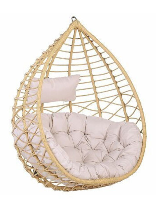 Berwyn 1865 Swing Chair with Base Plastic W100xD97xH121cm Brown