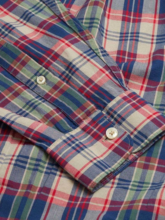 Clifton Madras Long-sleeved Shirt Red