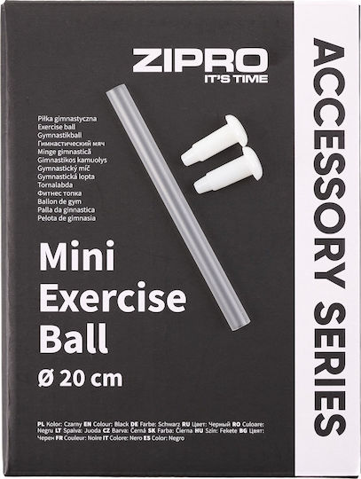 Zipro Mini Minge Pilates 20cm 0.11kg în culoare Negru