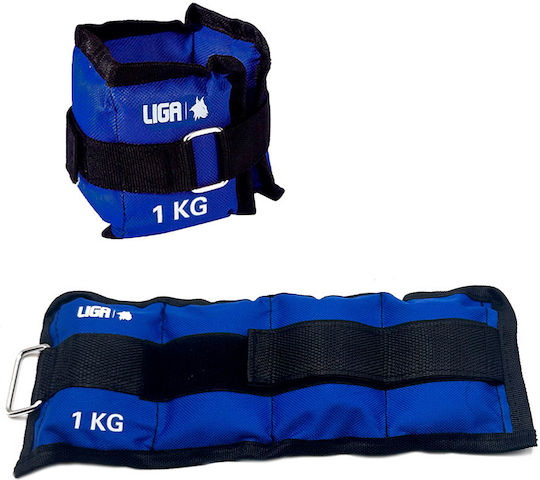 Liga Sport Ankle/Wrist Weights Dumbbells 2 x 2kg