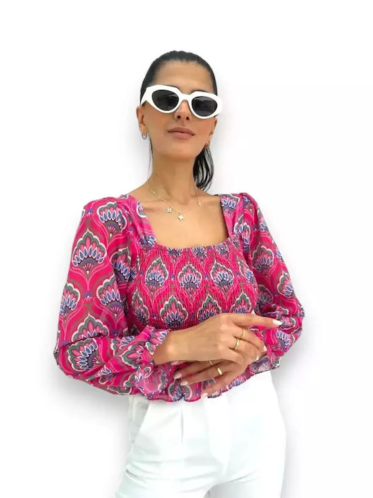 Women's Crop Top Fuchsia