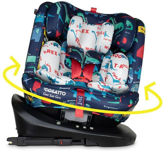 Cosatto Get Set Gro Детско Столче за Кола i-Размер с Isofix D Is For Dino