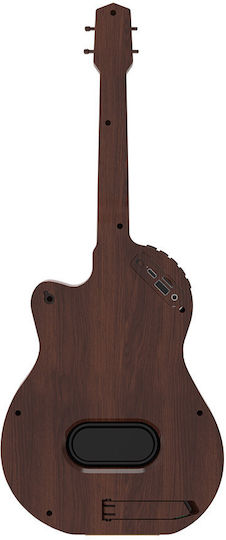 The Source Guitar Ηχείο Bluetooth με Ραδιόφωνο Καφέ