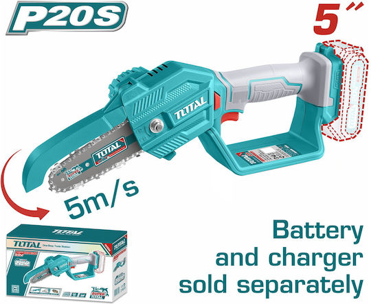 Total Pruning Battery Chainsaw Solo 20V 1.3kg with Blade 13cm