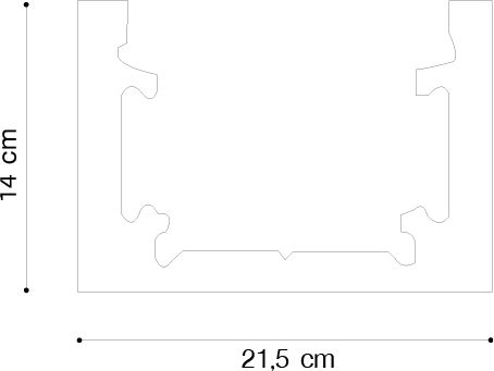 Inlight Ράγα Στερέωσης για Φωτιστικά Μαύρη TRM0010-Black