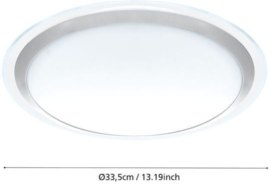 Eglo Competa Στρογγυλό Εξωτερικό LED Panel 22W με Θερμό Λευκό Φως 3000K 33.5εκ.