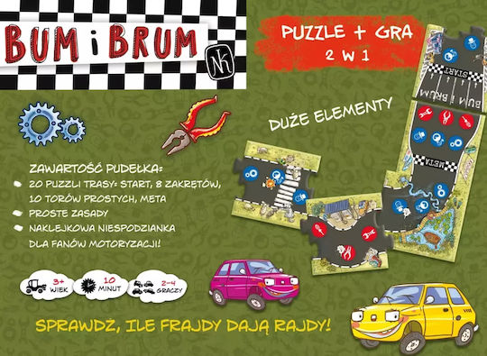 Board Game Bum and Brum for 2-4 Players 3+ Years Old (PL) Nasza Ksiegarnia