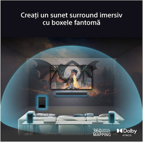 Sony BRAVIA Theatre Rear 8 Двойка Hi-Fi Говорители Bookself 100W Черен