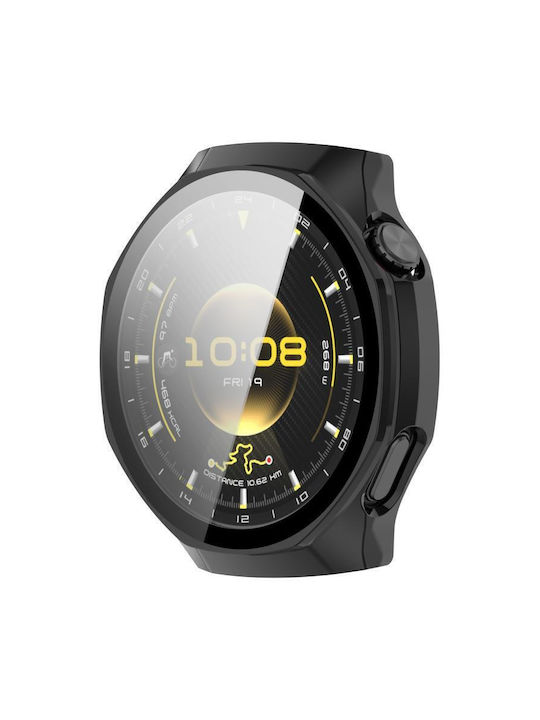 Πλαστική Θήκη με Τζαμάκι σε Μαύρο χρώμα για Huawei Watch GT 6 Pro Πλαστική Θήκη με Τζαμάκι σε Μαύρο χρώμα για Huawei Watch GT 6 Pro