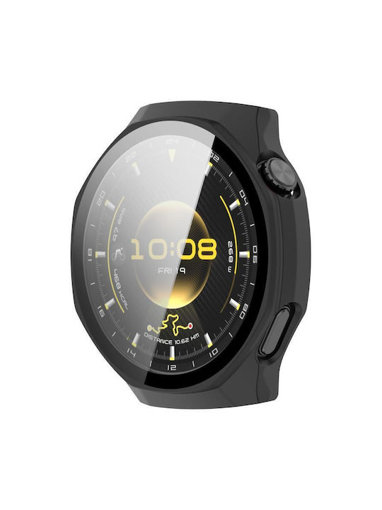 Πλαστική Θήκη με Τζαμάκι σε Μαύρο χρώμα για Huawei Watch GT 6 Pro Πλαστική Θήκη με Τζαμάκι σε Μαύρο χρώμα για Huawei Watch GT 6 Pro
