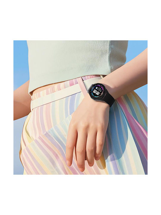 Plastikhülle mit Glas in Weiß Farbe für Huawei Watch GT 6 Pro 46mm