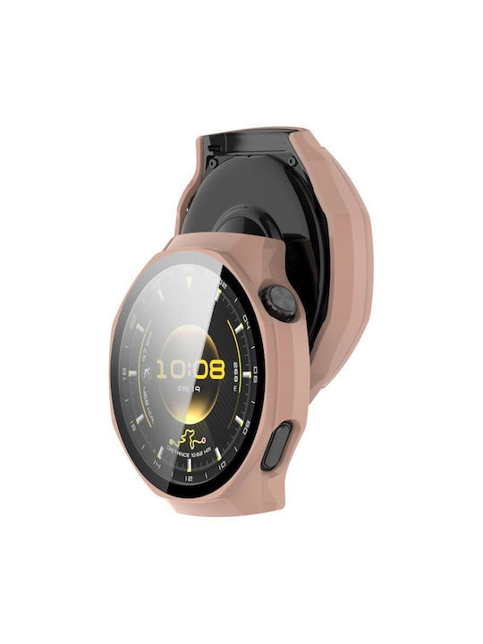 Πλαστική Θήκη με Τζαμάκι σε Ροζ χρώμα για Huawei Watch GT 6 Pro
