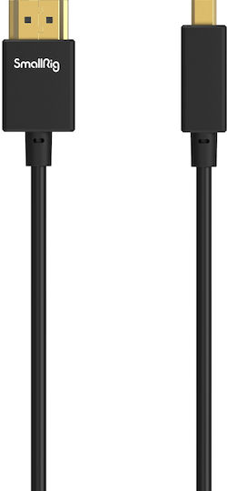SmallRig HDMI 2.0 Premium High Speed 4K 60Hz HDR Cable HDMI male - HDMI male 0.35m Μαύρο