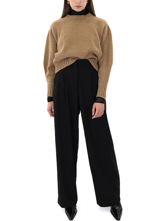 Γυναικείο Πουλόβερ Black, Camel
