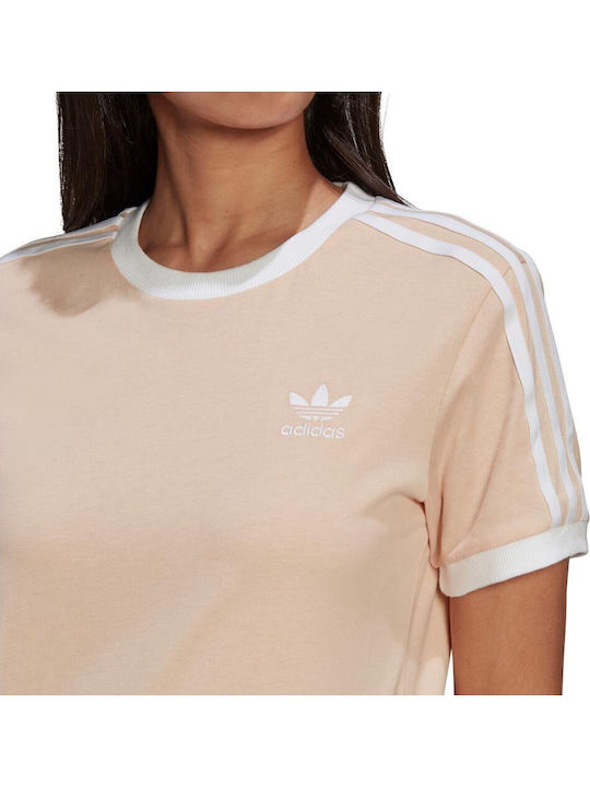 Originals Adicolor 3- Stripes Γυναικείο Αθλητικό T-shirt Halo Blush