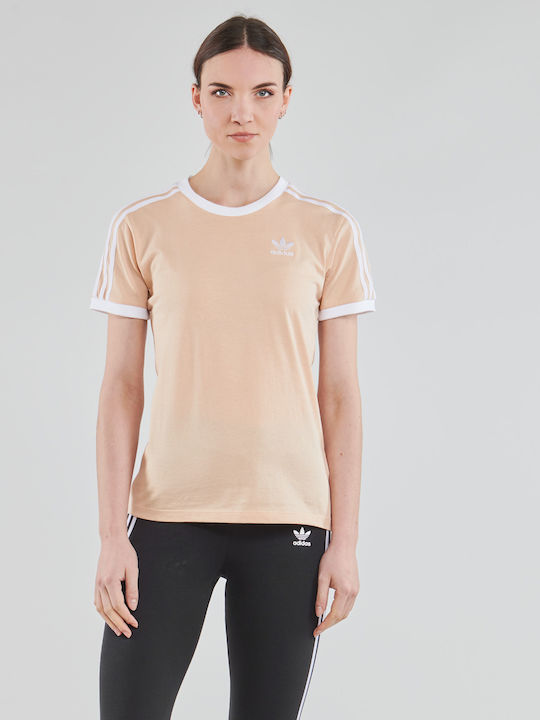 Originals Adicolor 3- Stripes Γυναικείο Αθλητικό T-shirt Halo Blush