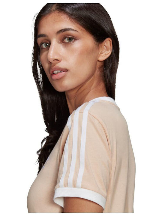 Originals Adicolor 3- Stripes Γυναικείο Αθλητικό T-shirt Halo Blush