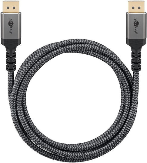 Goobay Kabel DisplayPort-Stecker - DisplayPort-Stecker 1m Gray (75679)