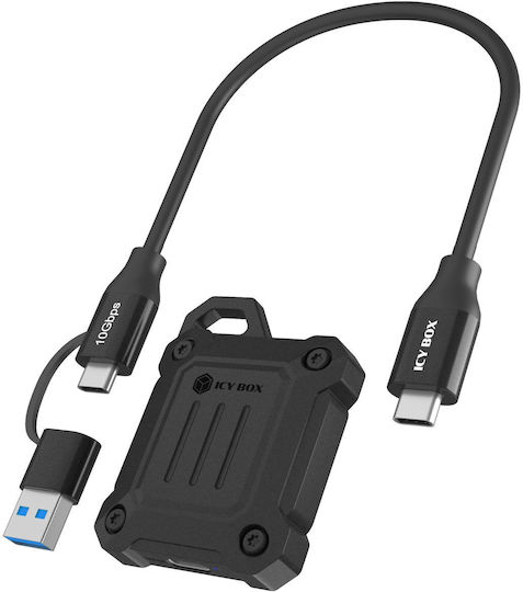 Icy Box Case for Hard Drive M.2 SATA III with Connection Type-C